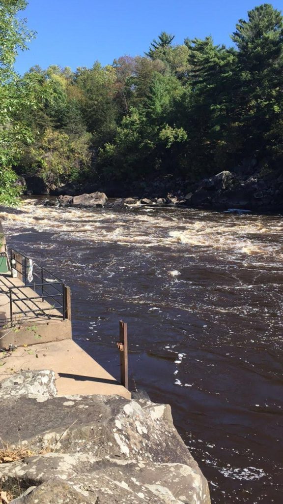 Rushing water at Taylors Falls